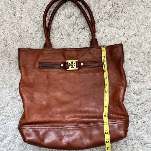 Vintage Tory Burch Brown Leather Tote Bag - Picture 7 of 14